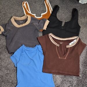 Urban Outfitters Assorted Color Crop Tops